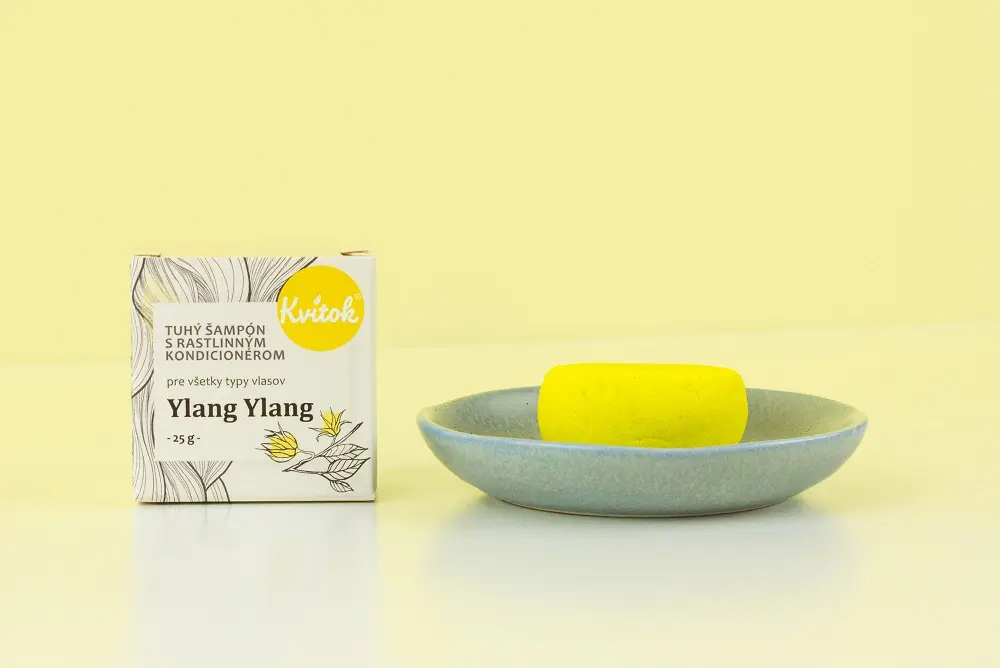 Kvitok Tuhý šampon s kondicionérem pro světlé vlasy Ylang Ylang Hmotnost: