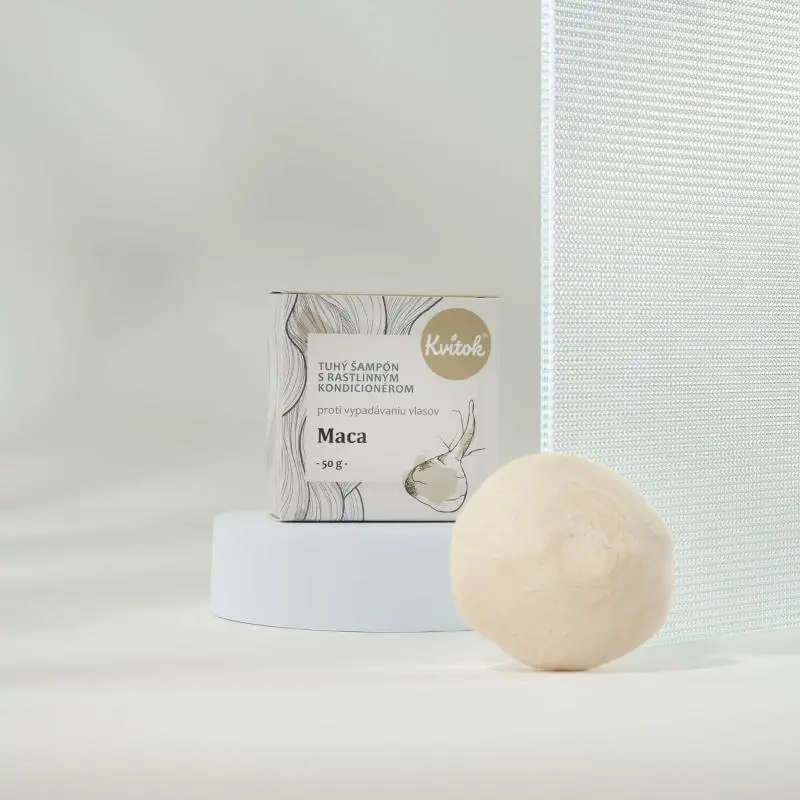 Tuhý šampon Maca s kondicionérem – proti vypadávání vlasů, 50 g