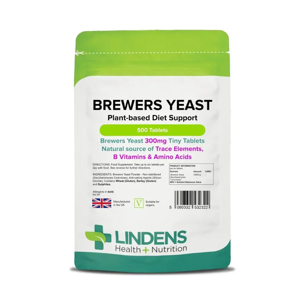 LINDENS Health + Nutrition Pivovarské kvasnice 300 mg, 500 tablet