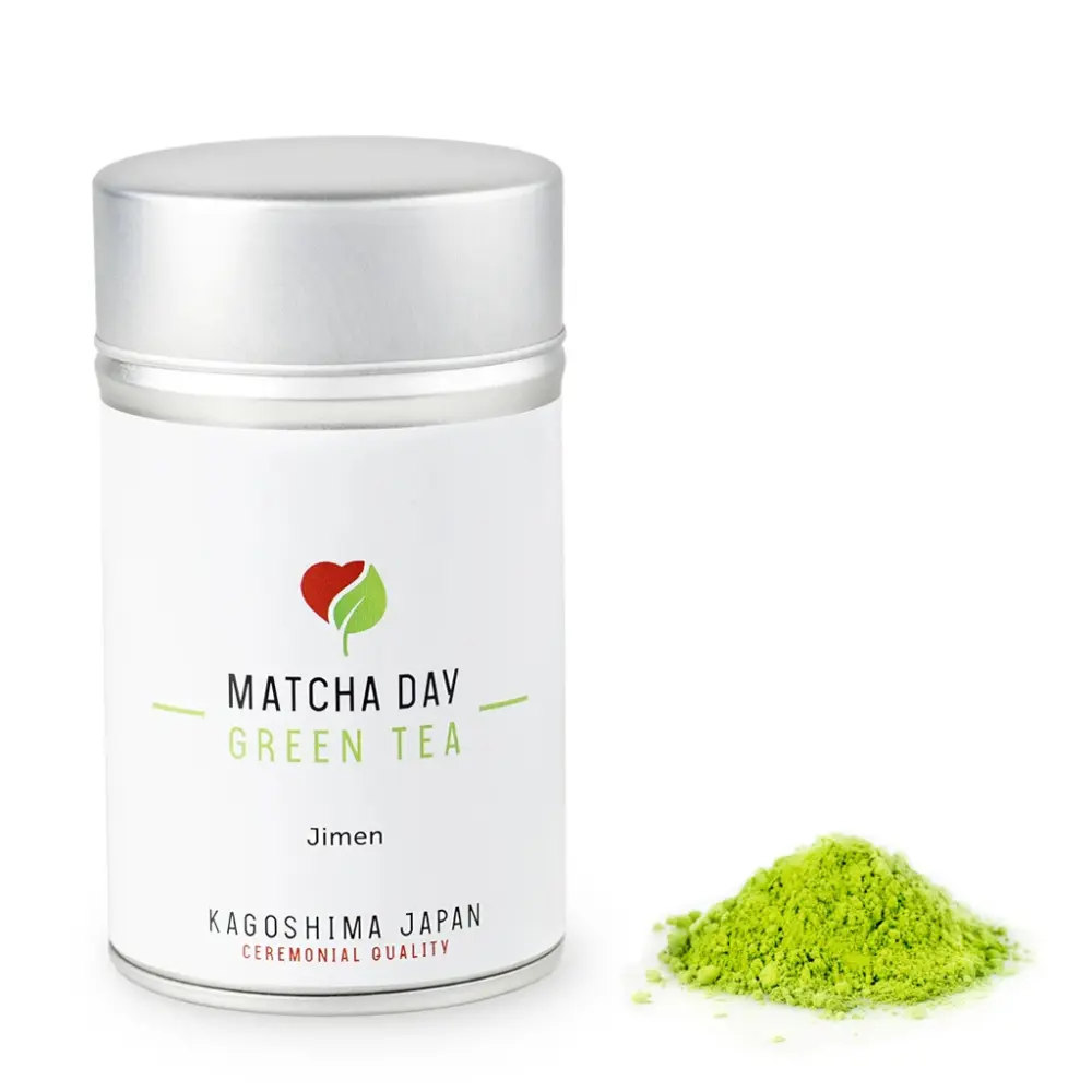 Matcha Day – Matcha čaj Jimen (vysoká kvalita), 30 g plechovka