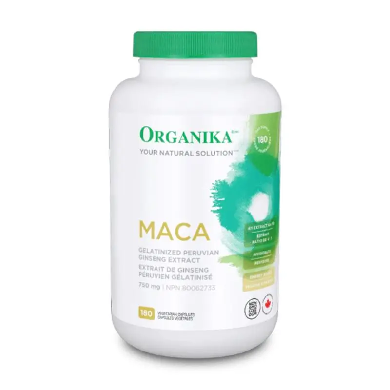 Organika Maca 750 mg - vysoko koncentrovaný extrakt, 180 kapslí