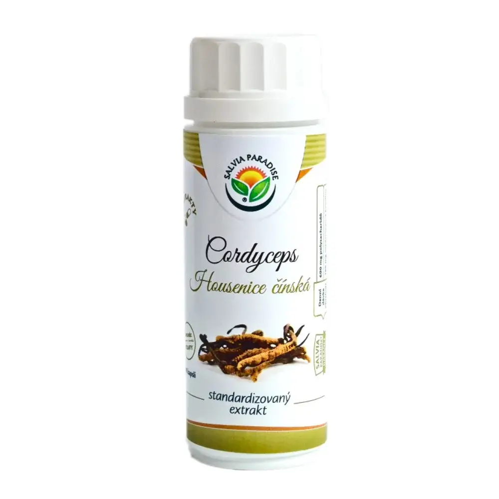 Salvia Paradise Cordyceps - Housenice čínská standardizovaný extrakt, 100 kapslí