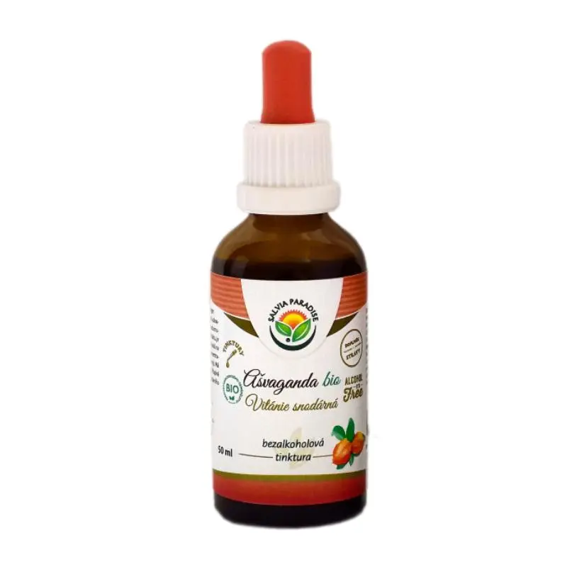 Salvia Paradise – Ashwagandha BIO tinktura bez alkoholu, 50 ml