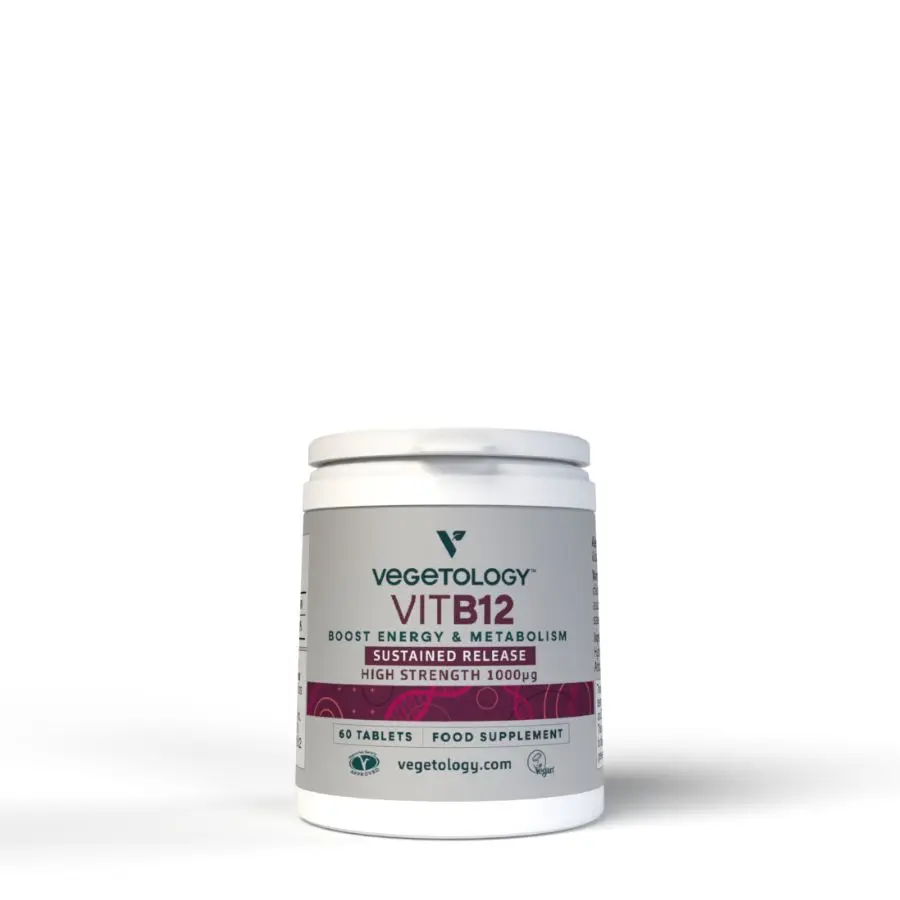 Vegetology Vitamin B12 1000µg (Cyanocobalamin) s postupným uvolňovaním 60 tablet