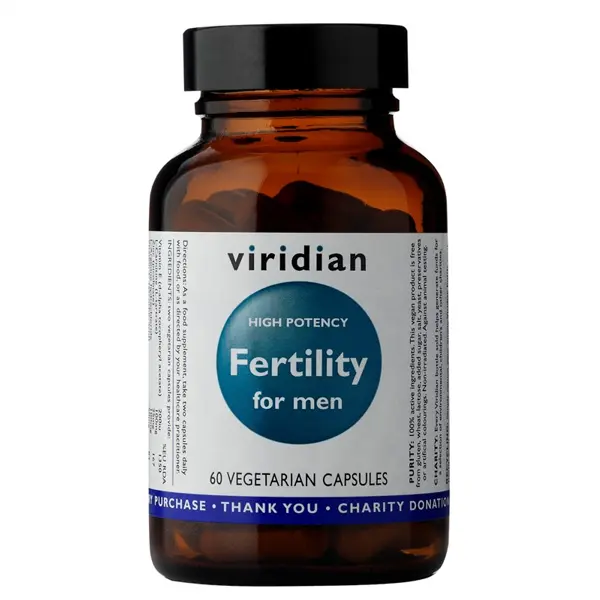 Viridian Fertility for Men - vitamíny pro plodnost muže, 60 kapslí