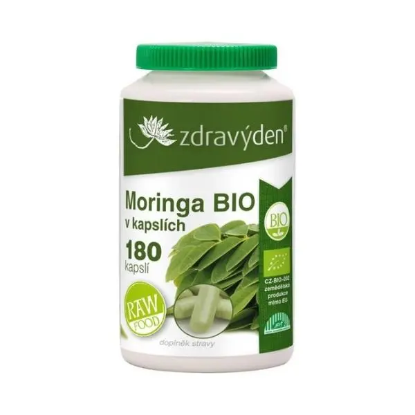 Zdravý den Moringa BIO 180 kapslí