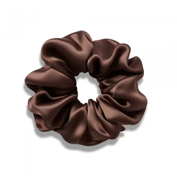 Pilō Pilō | Silk Hair Ties - Brunette Large 100% hedvábné gumičky do vlasů