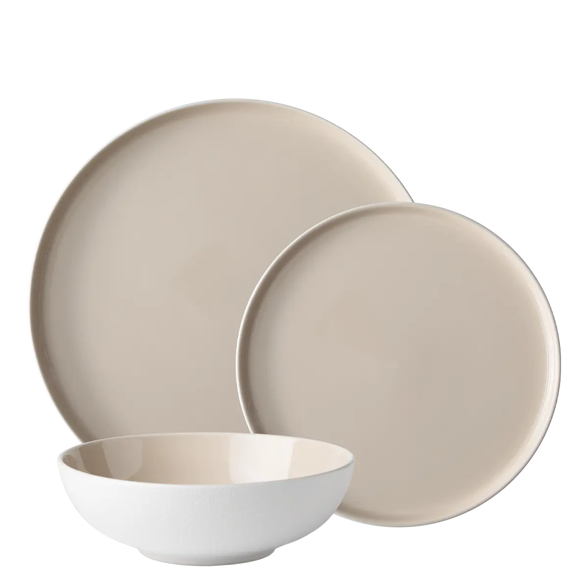 Sada talířů 12 ks — Fine Dining Ash - 493621