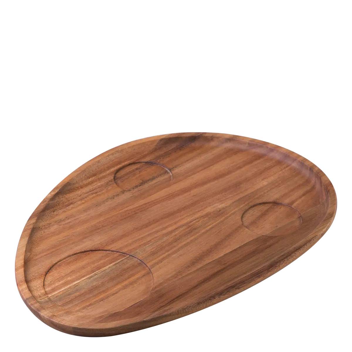 Podnos Triangle Akát 35 x 25 cm se zapuštěním – FLOW Wooden - 593700