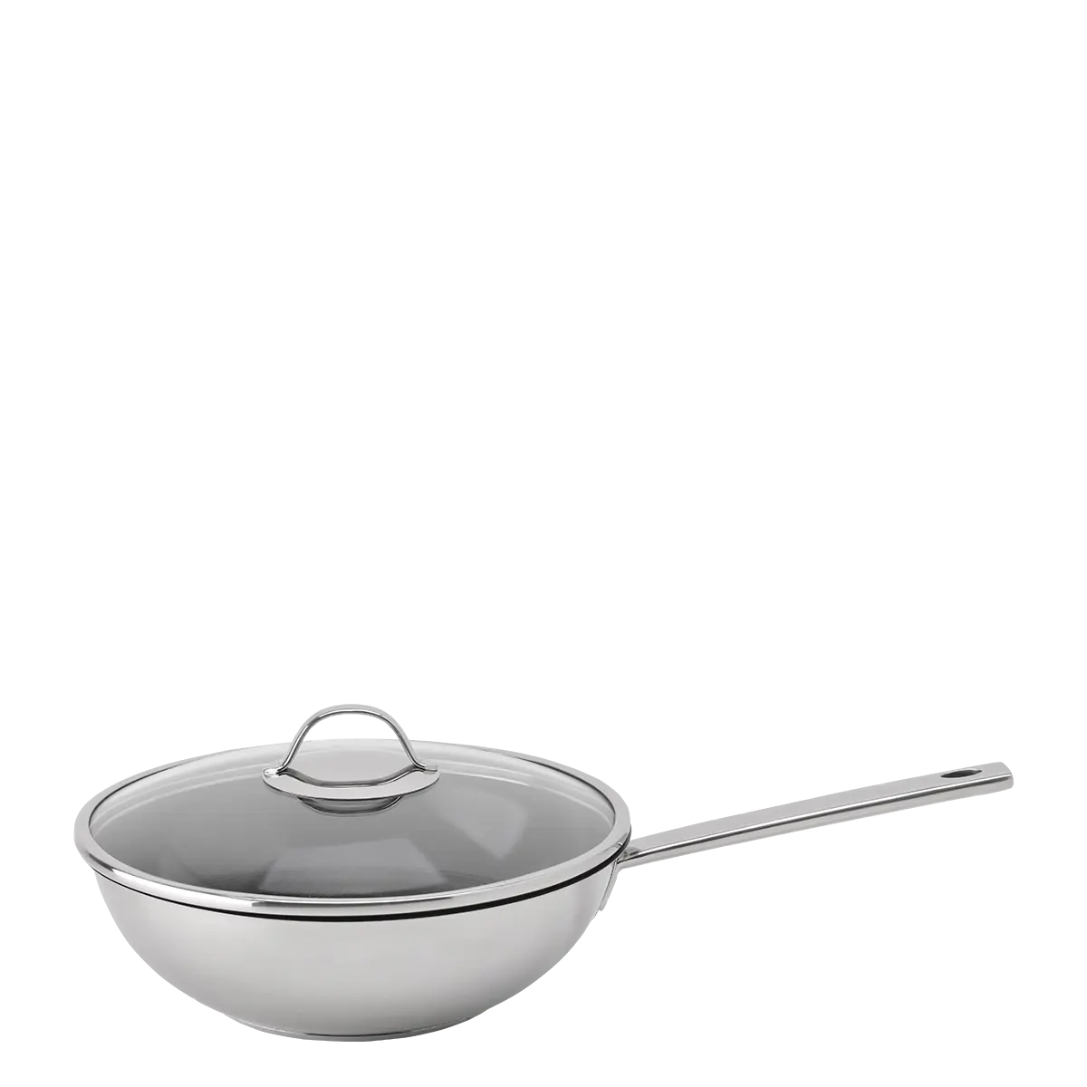 Wok se skleněnou poklicí Ø 28 cm — Orion Inox - 600252