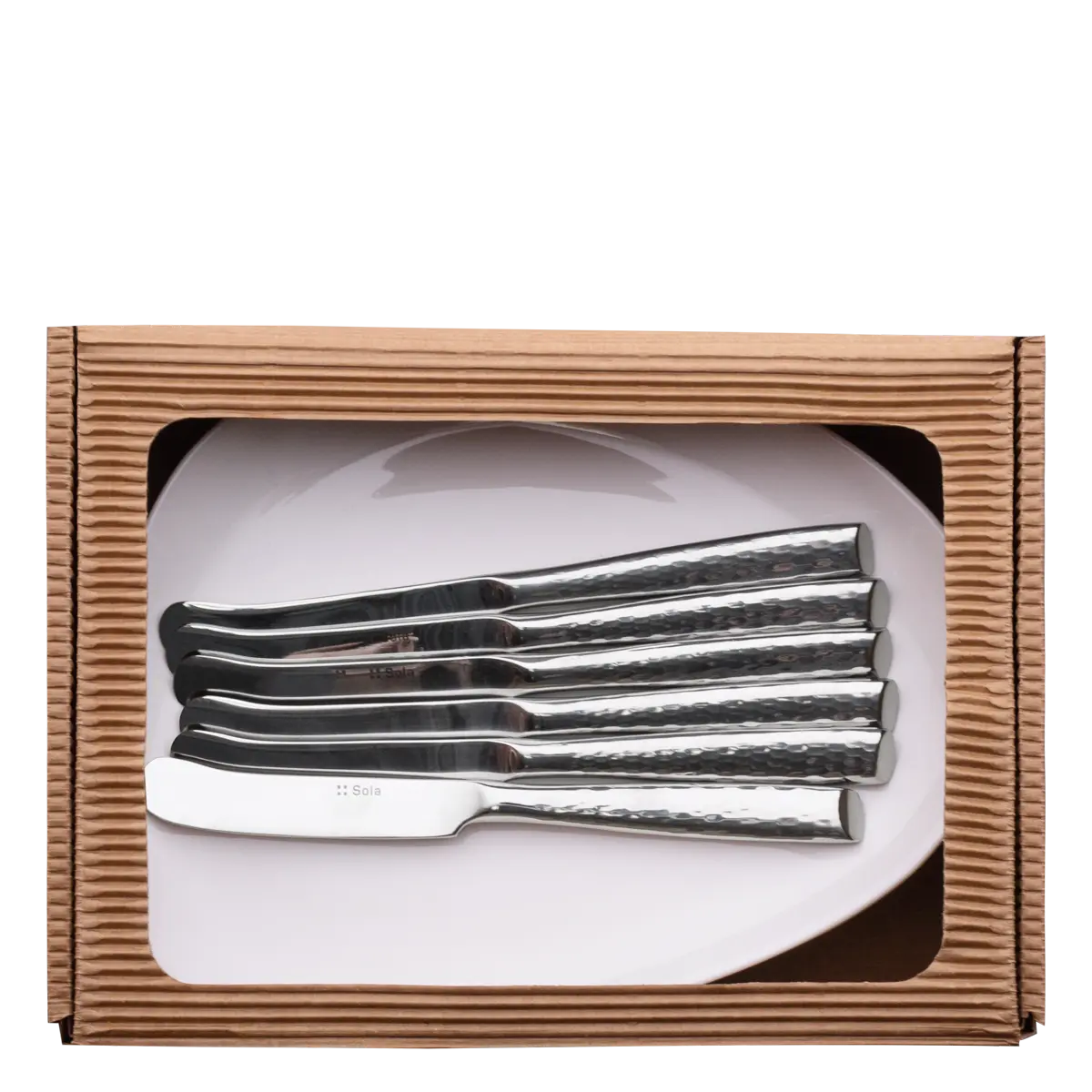 Set talíře a nože na máslo 12 ks - 910094