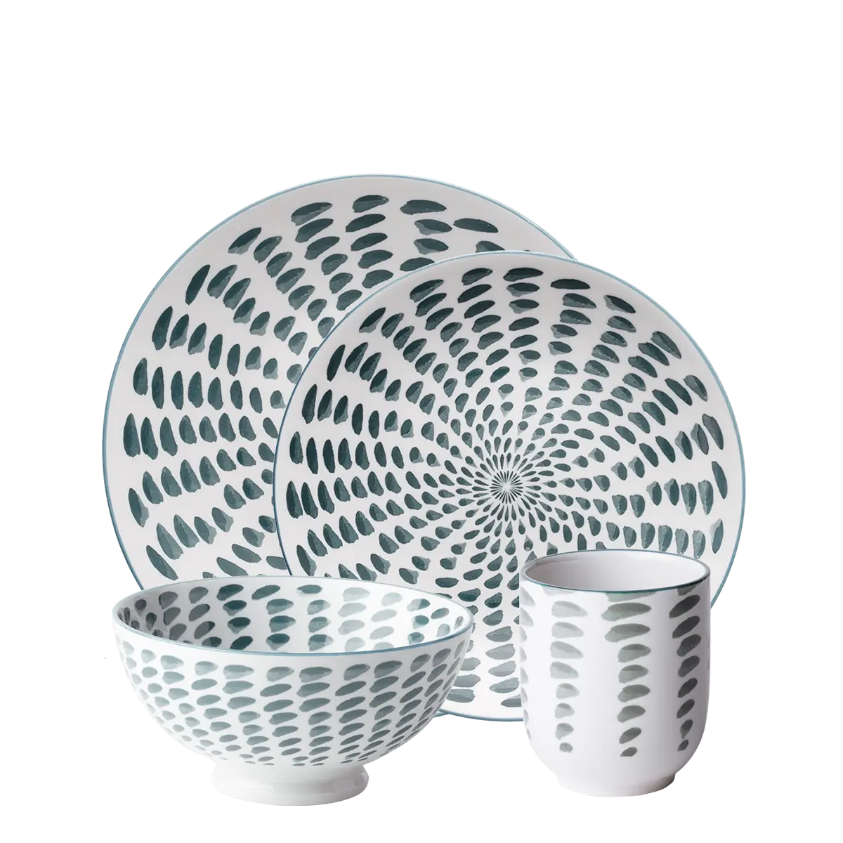 Porcelánový set 24 ks – Gaya Elements Water - W0094