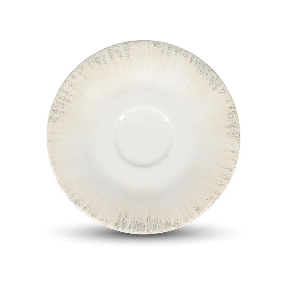Světle šedý porcelánový podšálek ø 14 cm Nuance – BonBistro