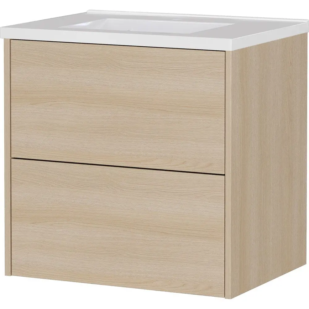 Bílá matná závěsná skříňka pod umyvadlo 81x61 cm Bodera – Germania