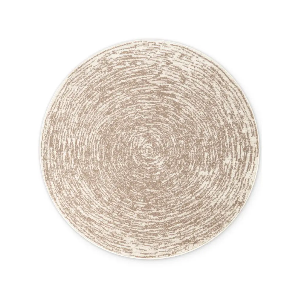 Béžovo-krémový kulatý koberec ø 120 cm Gloria Cavallo – Hanse Home