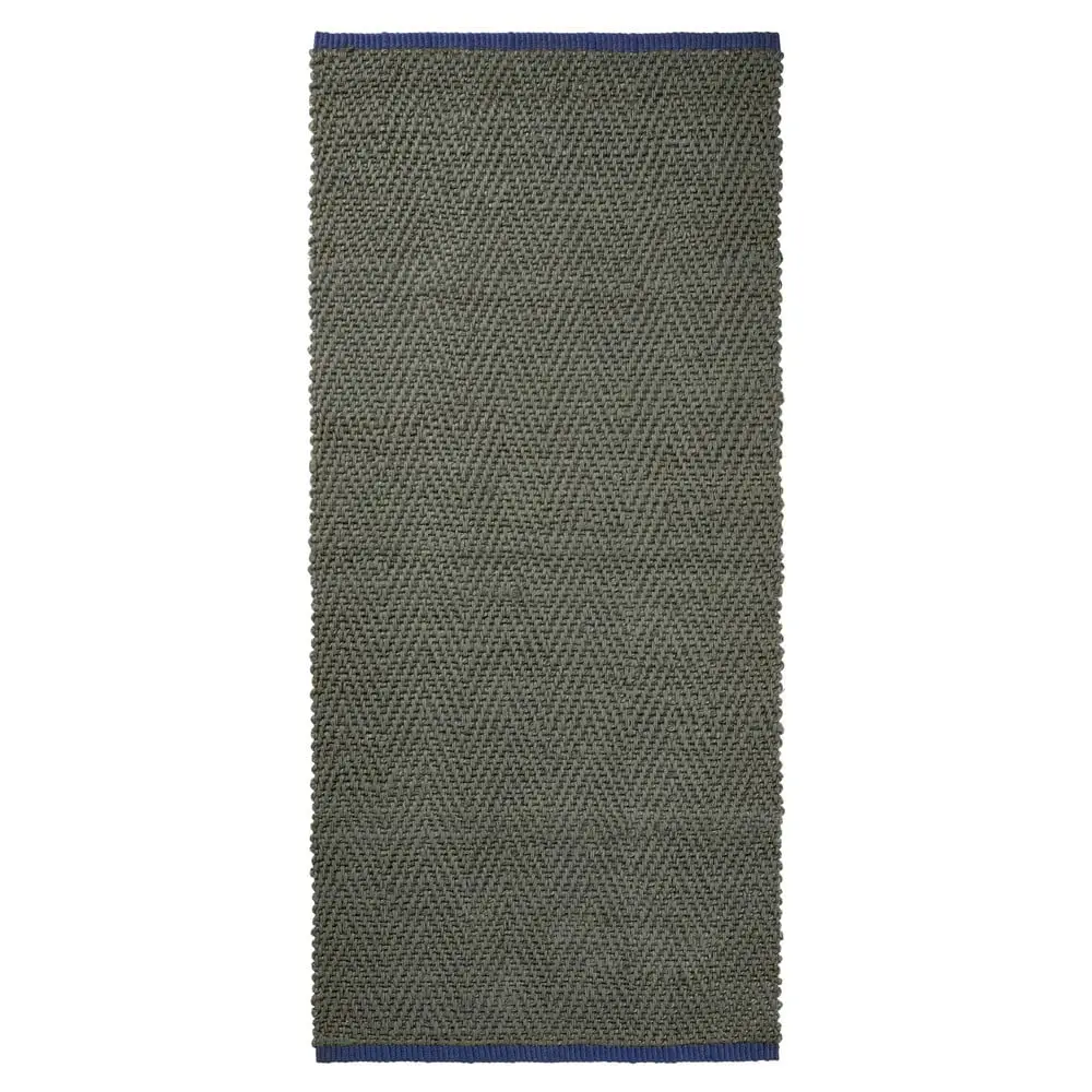 Tmavě zelený jutový běhoun 70x150 cm Notes – Mette Ditmer Denmark