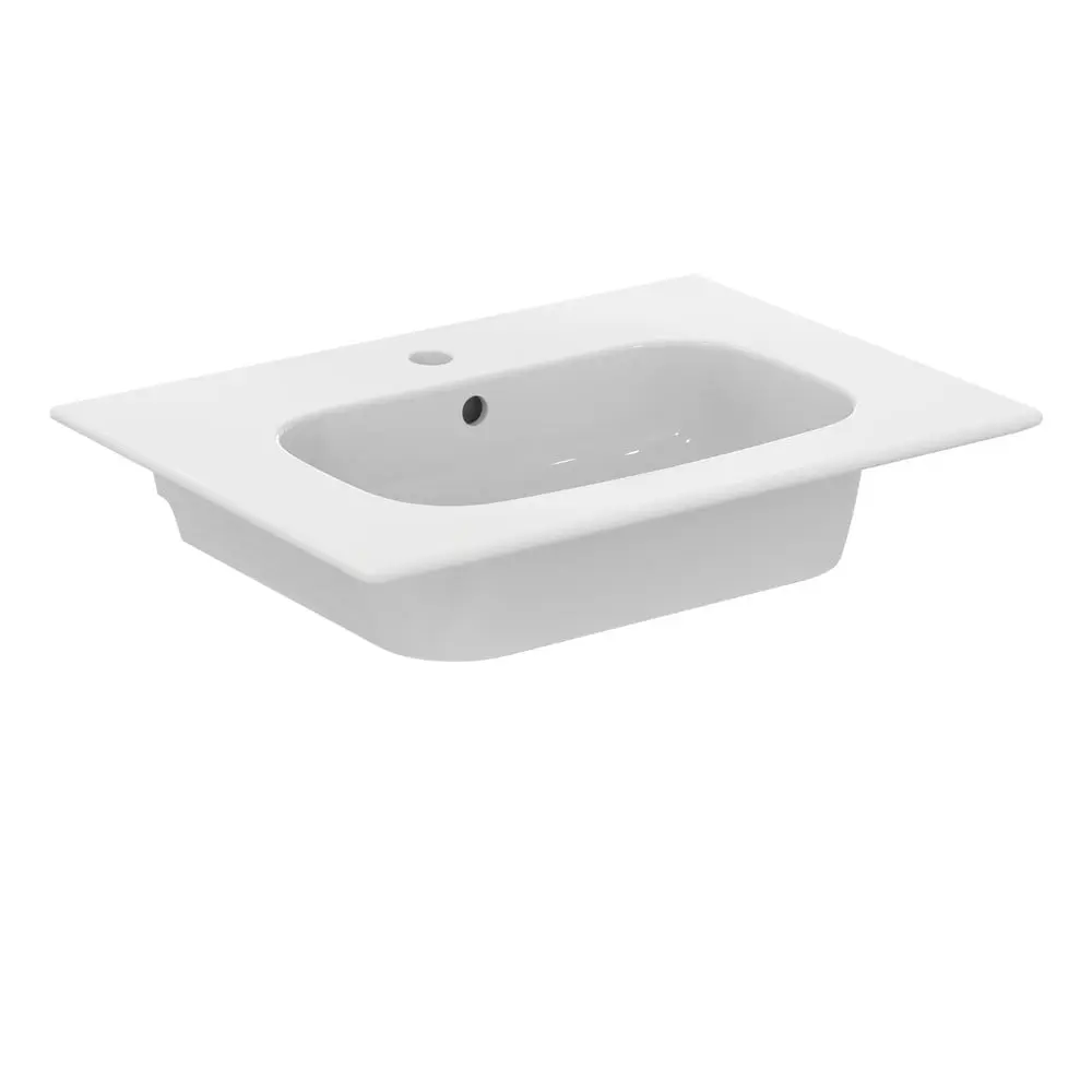 Ideal Standard i.Life A - Umyvadlo 64x46 cm, s přepadem, otvor pro baterii, bílá T461901