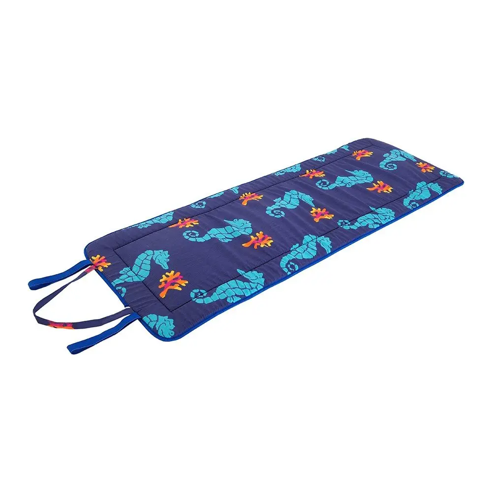 Modrý zahradní podsedák na lehátko 52x148 cm Seahorse – B.E.S.