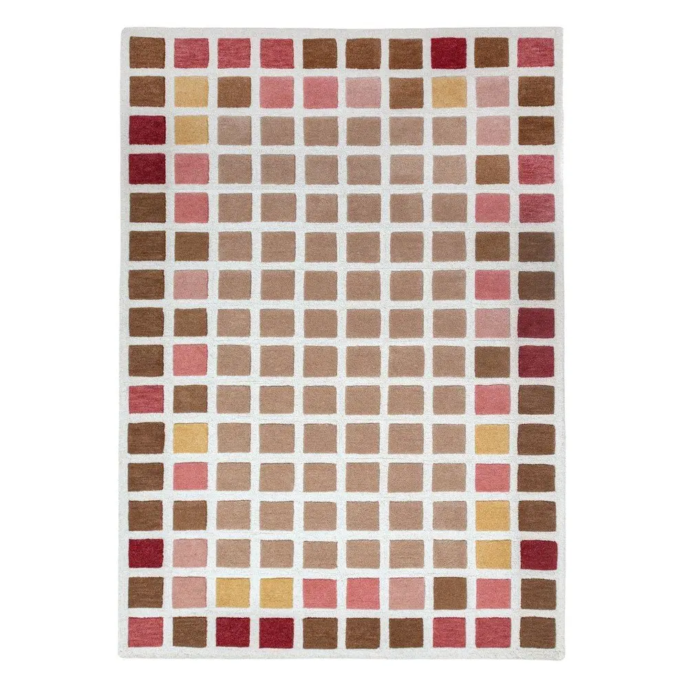 Růžový ručně tkaný vlněný koberec 140x200 cm Renga Wool – Flair Rugs