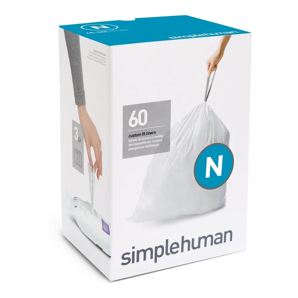 Stahovací pytle na odpadky v sadě 60 ks 50 l N – simplehuman