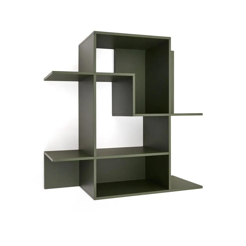 Zelený modulární policový systém 80x80x25 cm Ina – Kave Home
