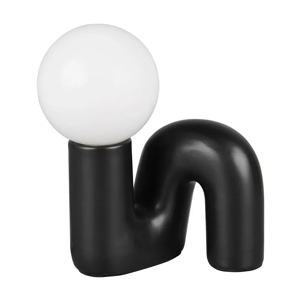 Černá keramická stolní lampa (výška 21,5 cm) Quinn – Reality
