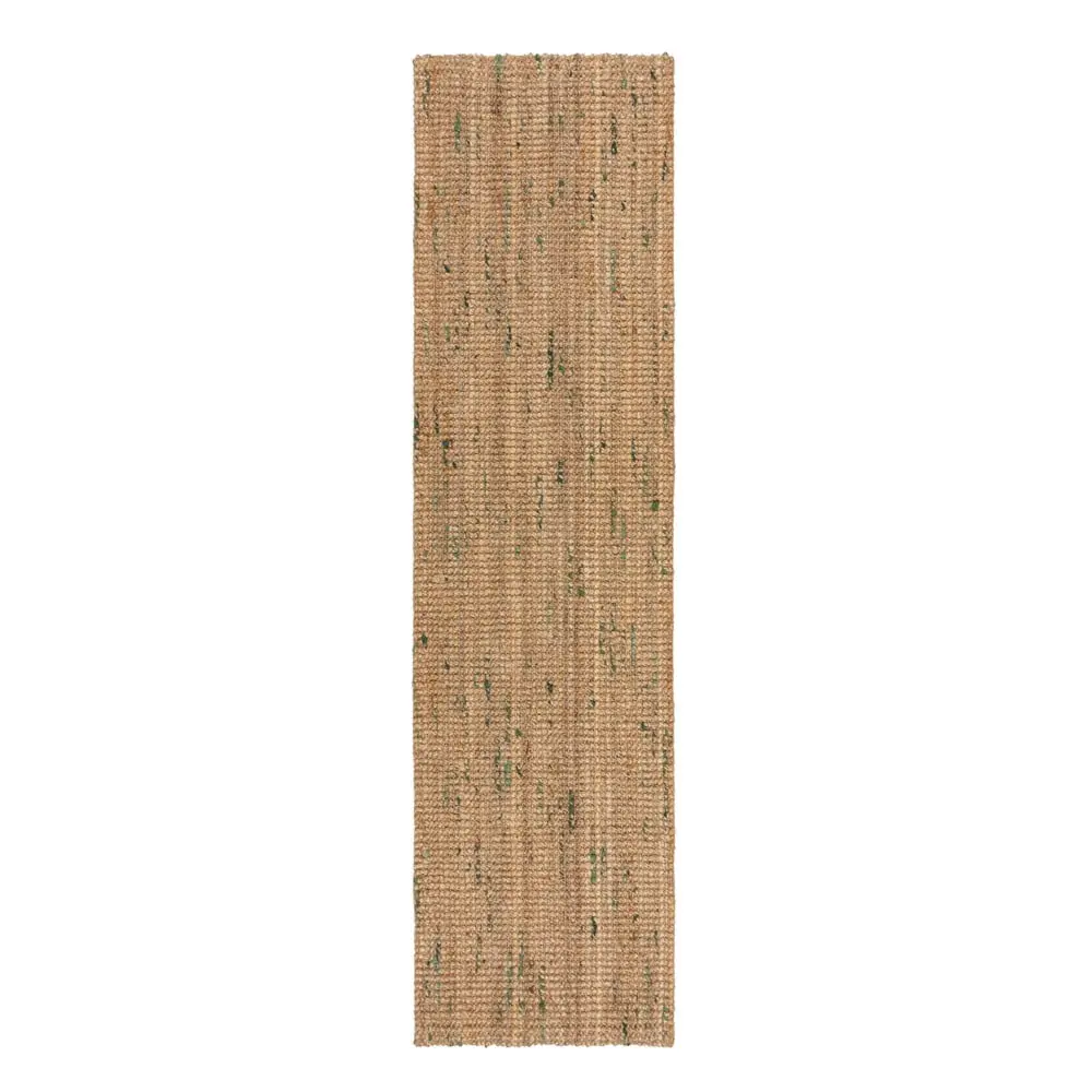 Ručně tkaný jutový běhoun v modro-přírodní barvě 60x300 cm Jute Boucle Blue – Flair Rugs