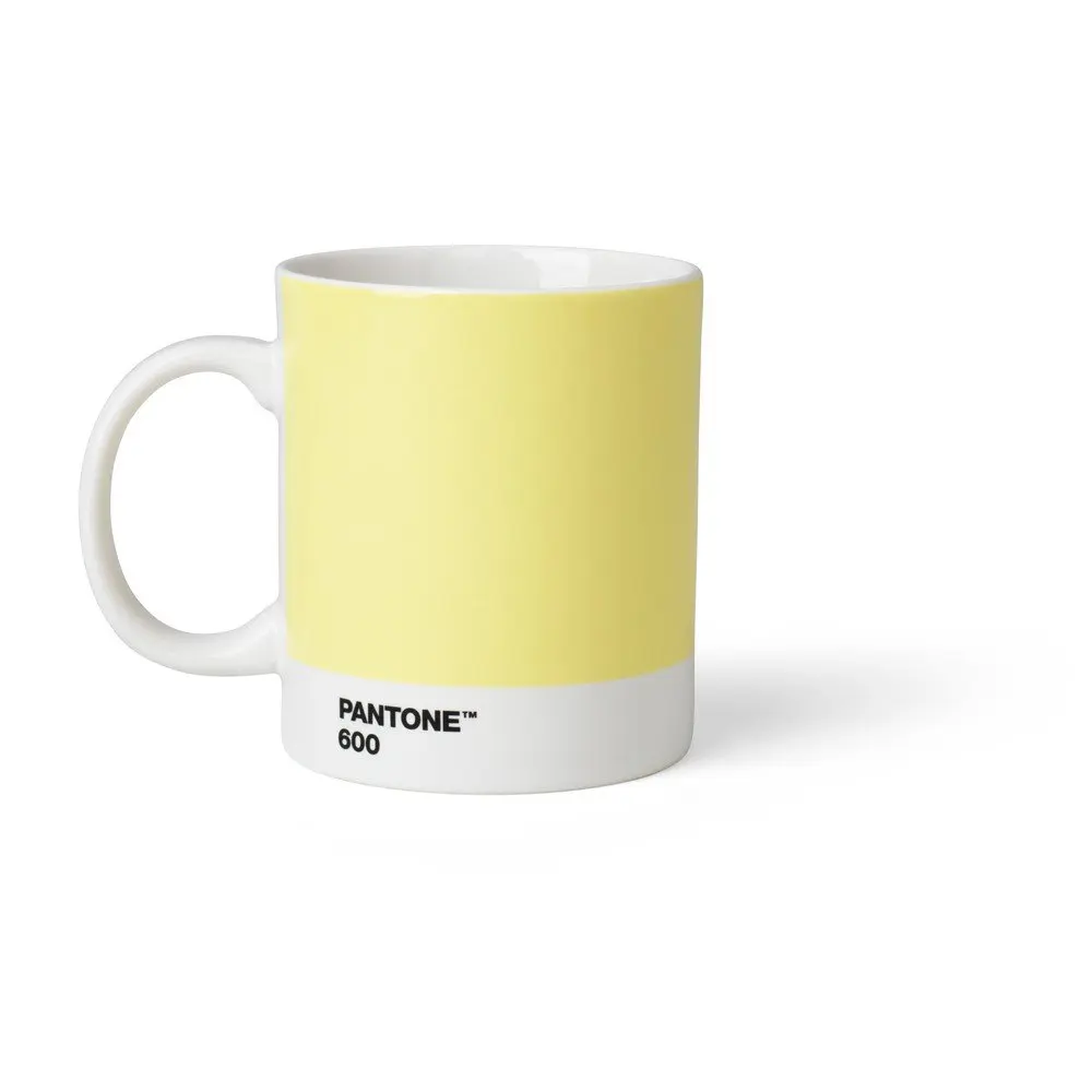 Světle žlutý porcelánový hrnek 375 ml Light Yellow 600 – Pantone