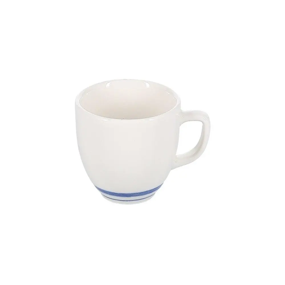 Bílý/modrý porcelánový šálek na cappuccino 200 ml Azul – BonBistro