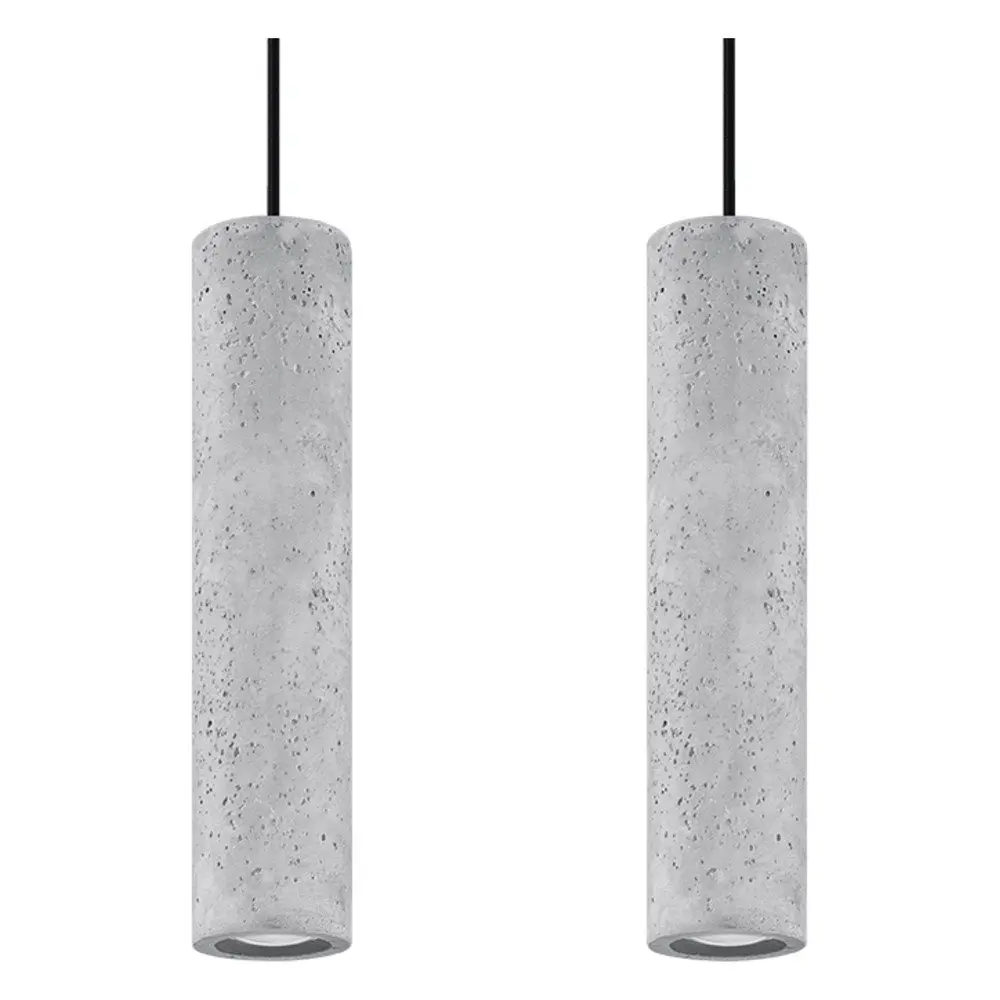 Betonové závěsné svítidlo Sollux Fadre, délka 34 cm