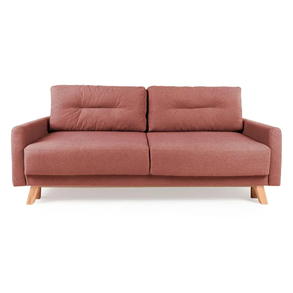 Růžová rozkládací/s úložným prostorem pohovka 214 cm Pop - II. jakost – Bonami Selection
