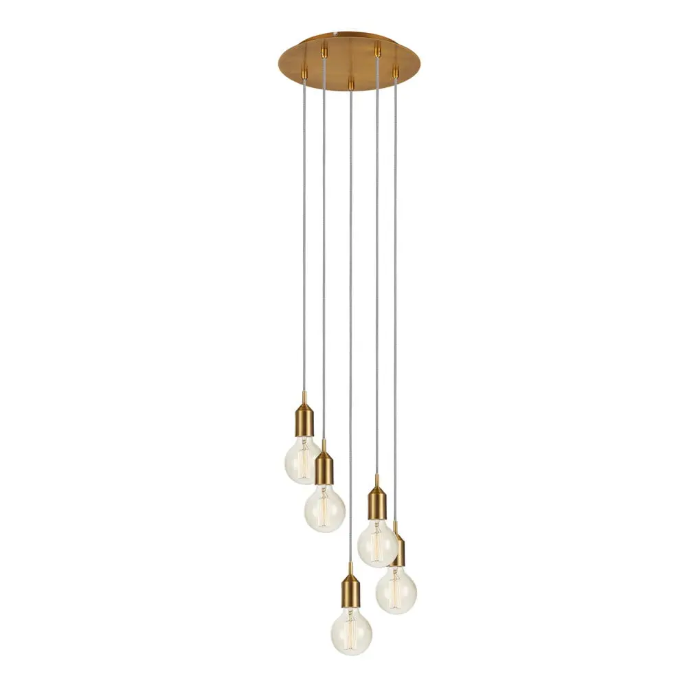 MARKSLOJD Markslöjd Bronx závěsné svítidlo bronzové 5 lamp kulaté