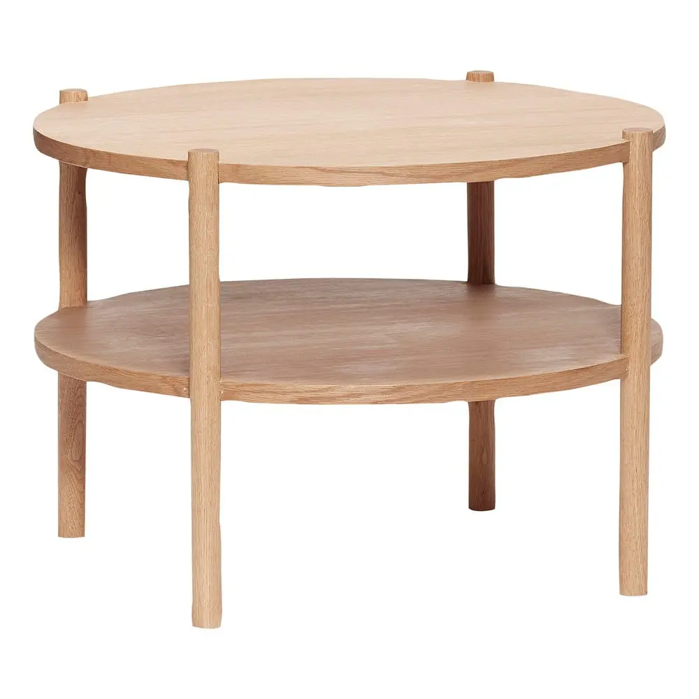 Kulatý konferenční stolek v dekoru dubu ø 60 cm Acorn – Hübsch