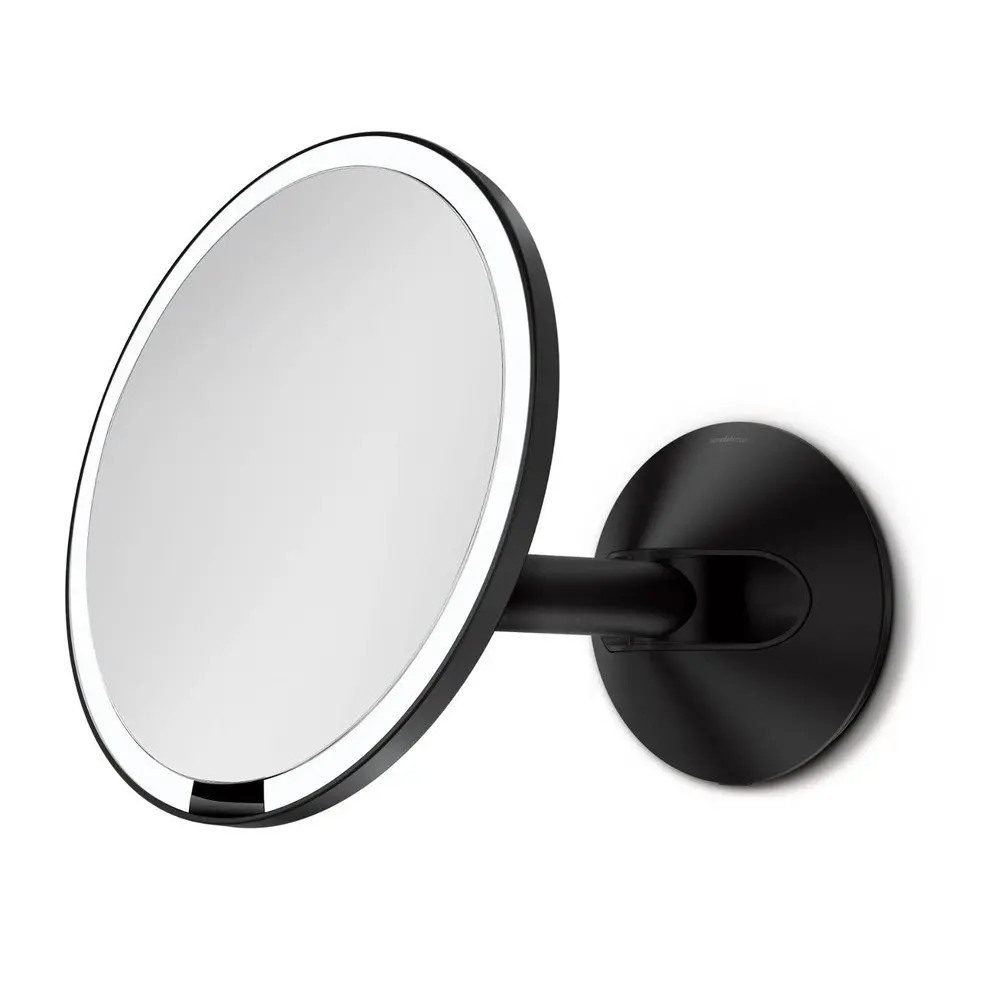 Nástěnné kosmetické zvětšovací zrcadlo s osvětlením (5x) ø 20 cm Sensor – simplehuman
