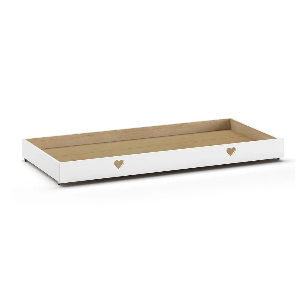 Bílý šuplík pod dětskou postel 90x200 cm Amori - Vipack