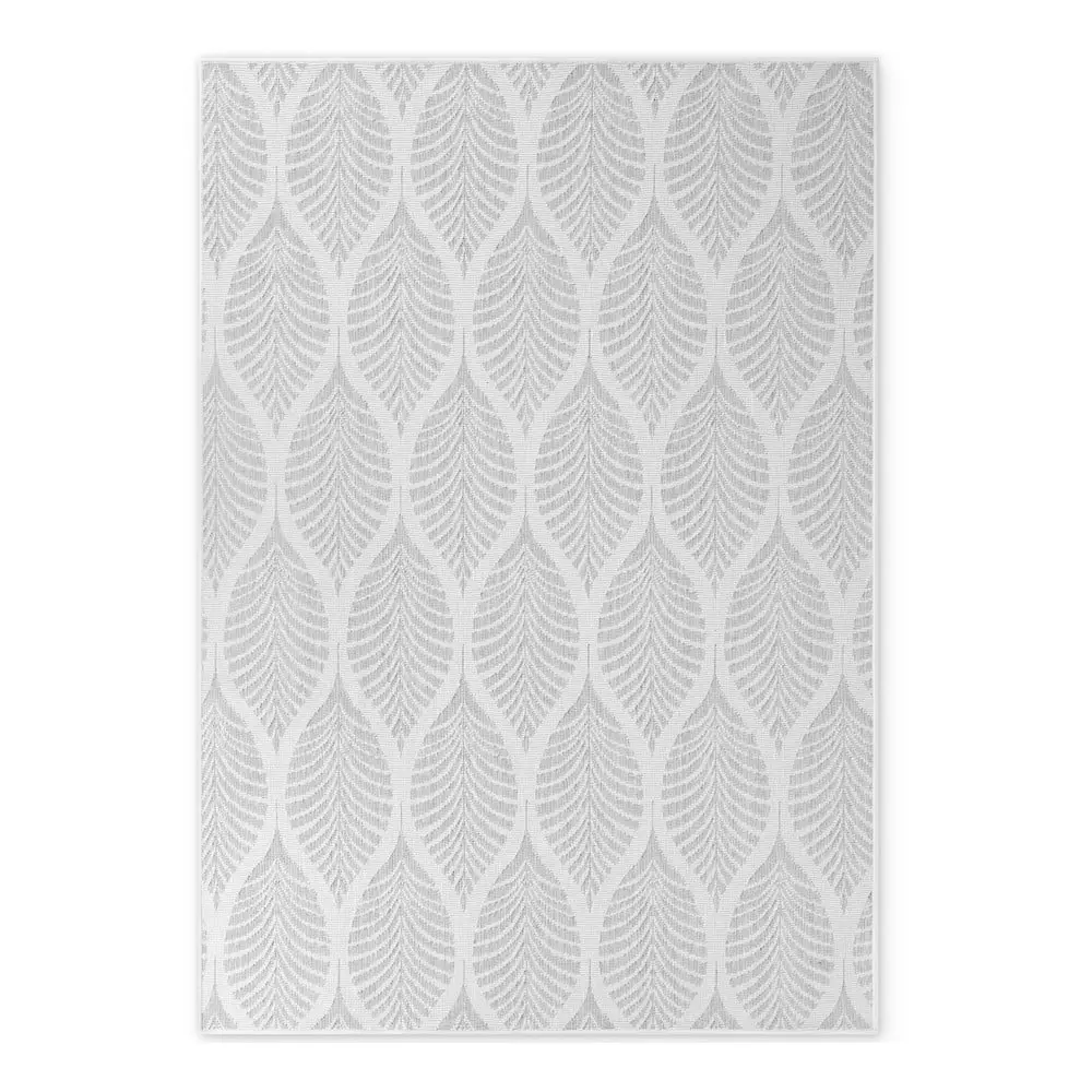 Vnitřní a venkovní běhoun v šedé a slonovinové barvě 80x250 cm Duet Liora – NORTHRUGS