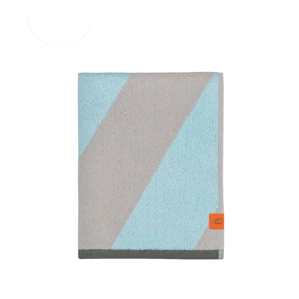 Khaki froté ručník z bio bavlny 50x90 cm Diagonal – Mette Ditmer Denmark