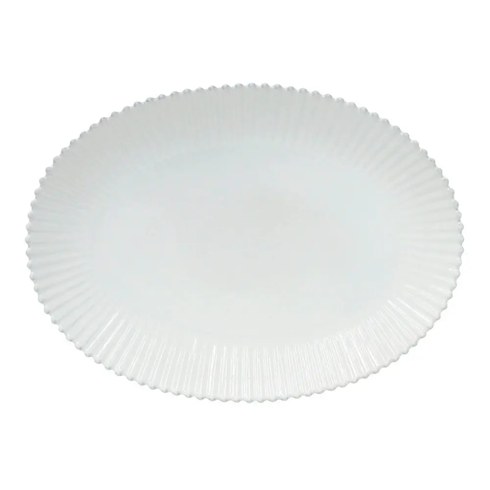 Bílý servírovací talíř z kameniny 37x51 cm Pearl – Costa Nova