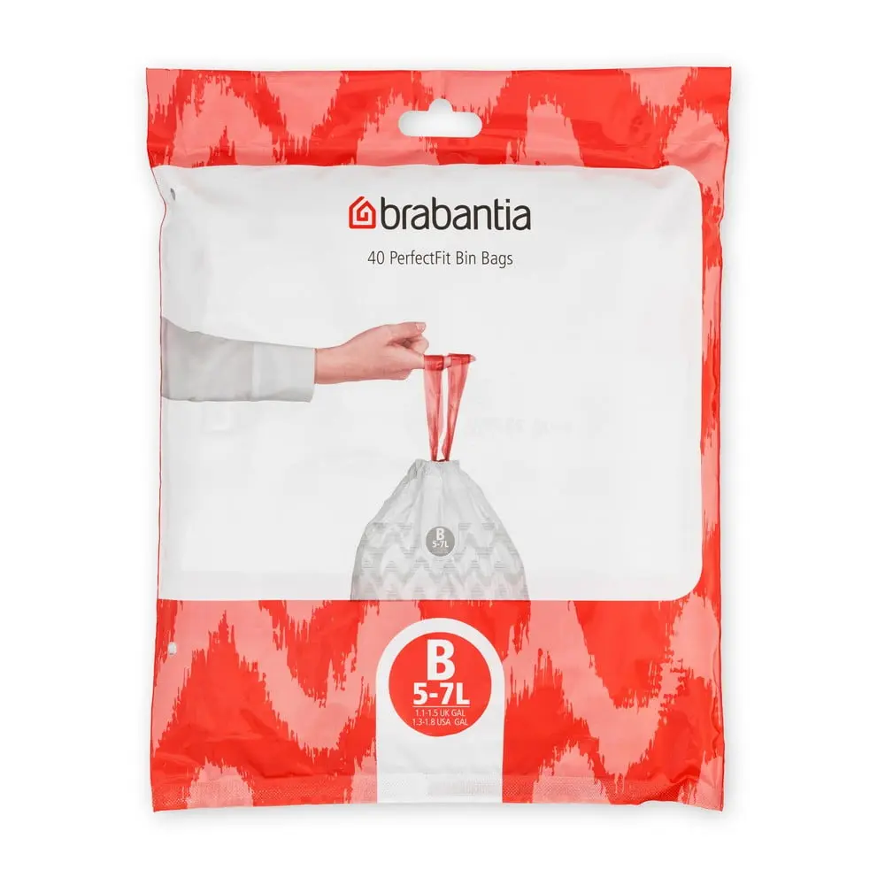 Pytle na odpadky v sadě 40 ks 5 l PerfectFit B – Brabantia
