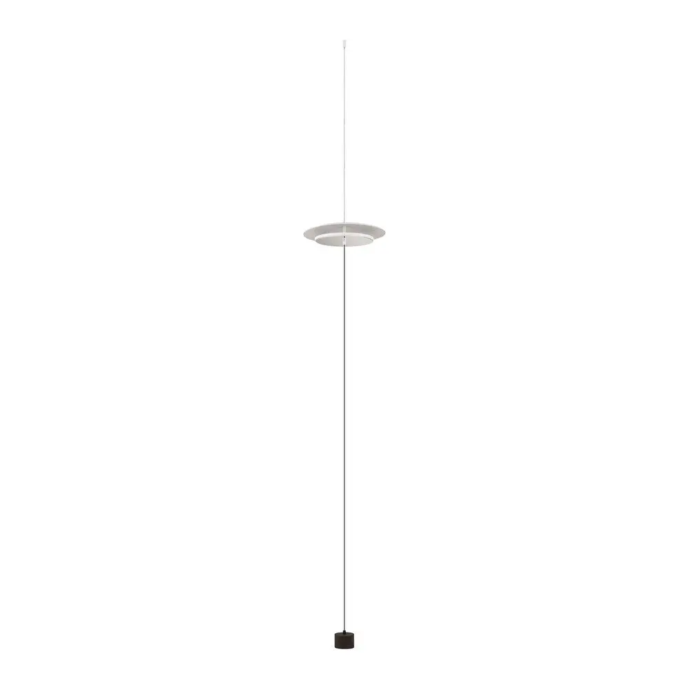 Matně bílá hliníková LED stmívatelná stojací lampa (výška 370 cm) Olos – Nova Luce