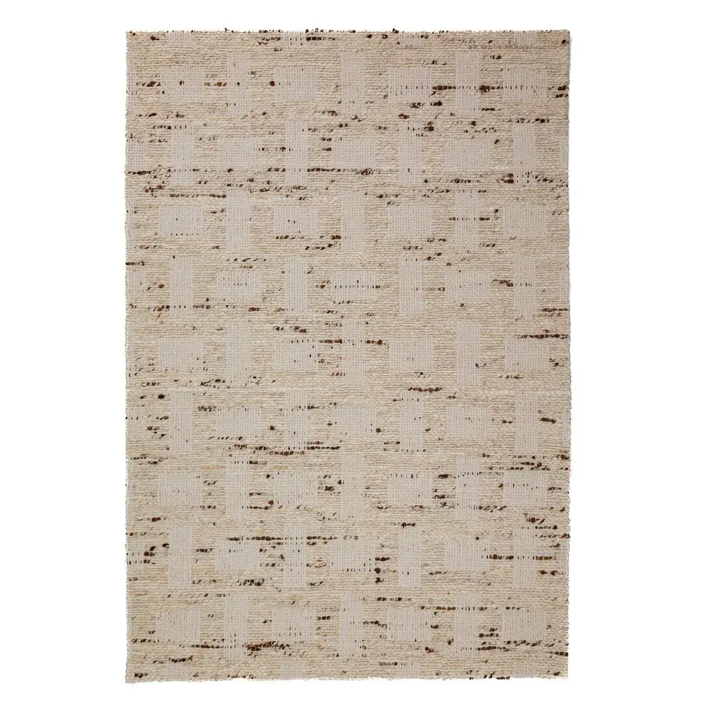 Ručně tkaný koberec s příměsí vlny v přírodní barvě 200x300 cm Rova Blend – Flair Rugs