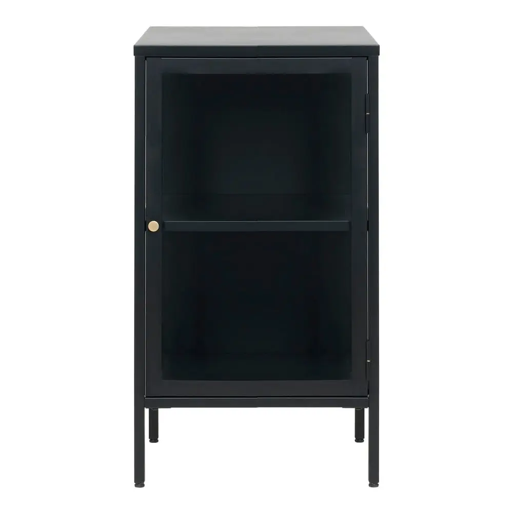 Černá kovová vitrína 45x85 cm Carmel – Unique Furniture
