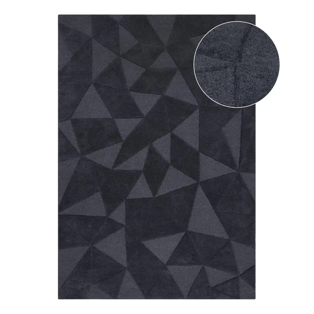 Flair Rugs, Kusový koberec Moderno Shard Charcoal, 120x170, šedá, chodba / předsíň