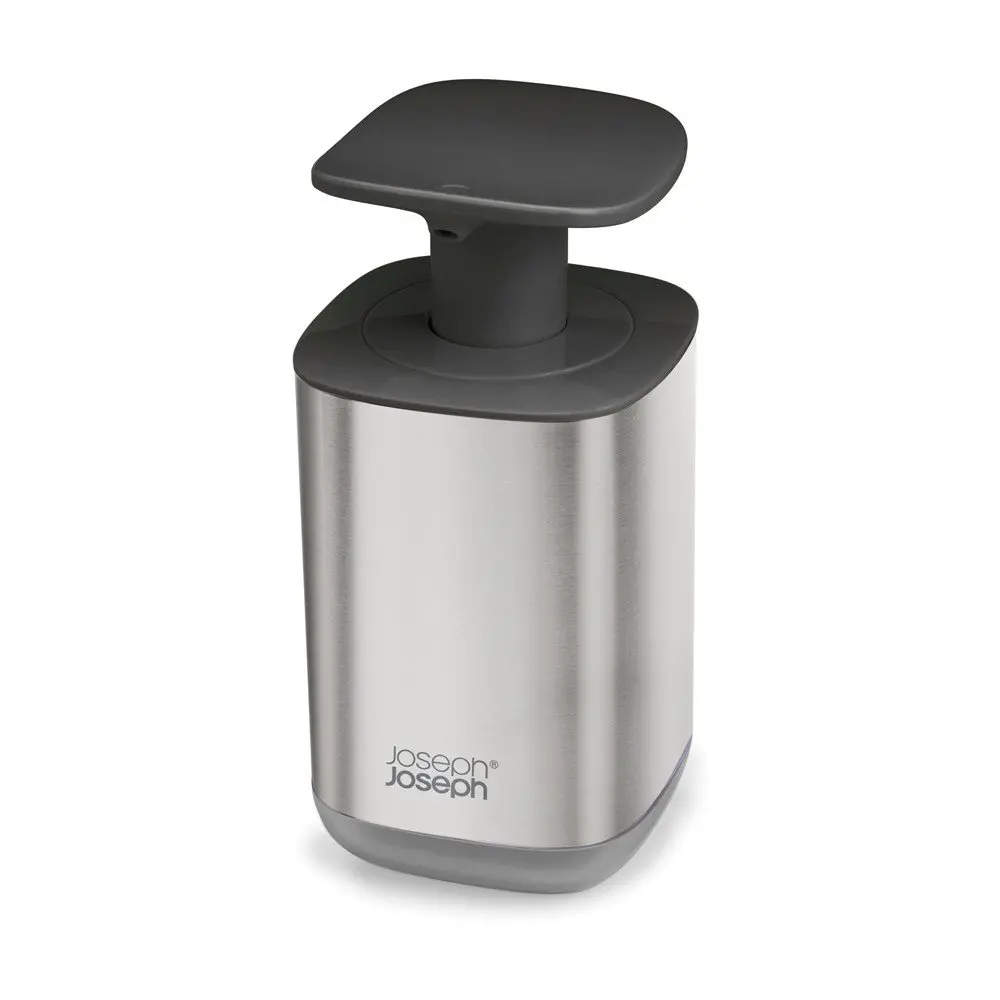 Dávkovač mýdla z nerezové oceli v leskle stříbrné barvě 250 ml Presto Steel – Joseph Joseph