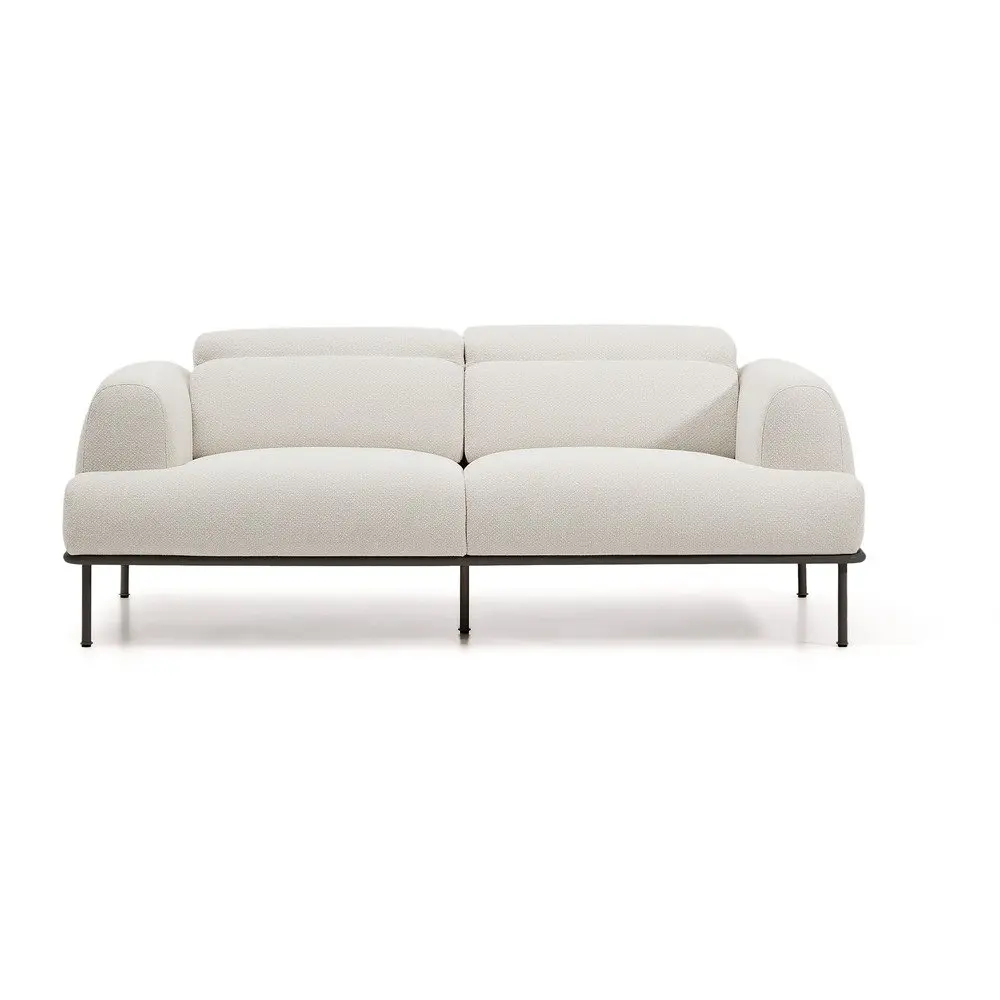 Béžová žinylková polohovací pohovka 214 cm Aurum – Kave Home