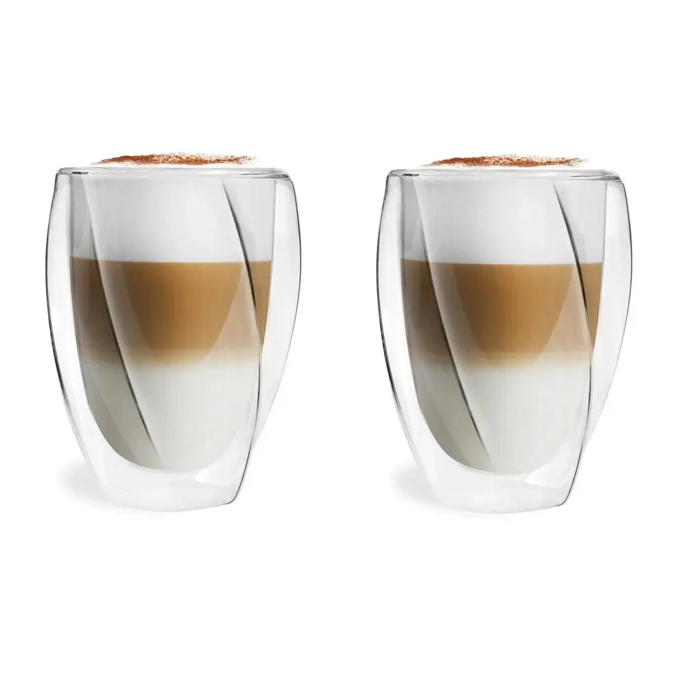 Sada 2 dvoustěnných sklenic Vialli Design Latte, 300 ml