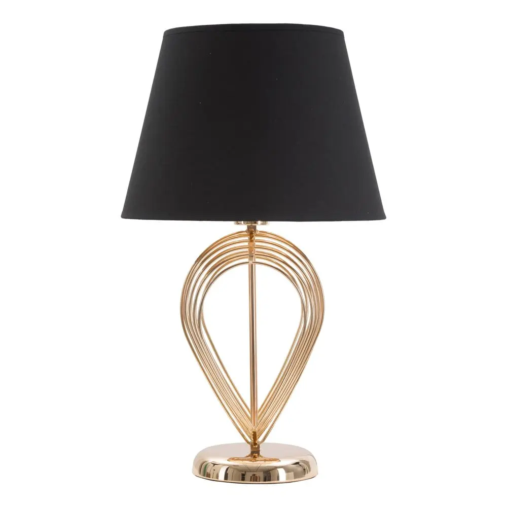 Černá stolní lampa Mauro Ferretti Maxt, ø 32,5 cm