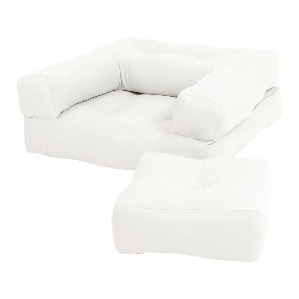 Dětské rozkládací křesílko s taburetkou Karup Design Mini Cube