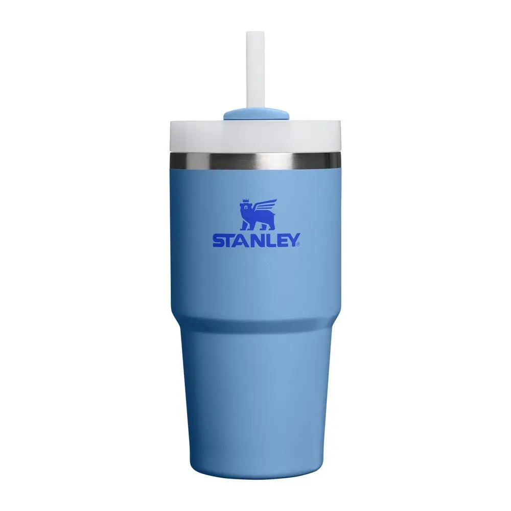 Modrá termoska s brčkem z nerezové oceli 600 ml Quencher H2.O FlowState™ Tumbler Blue Sky – Stanley