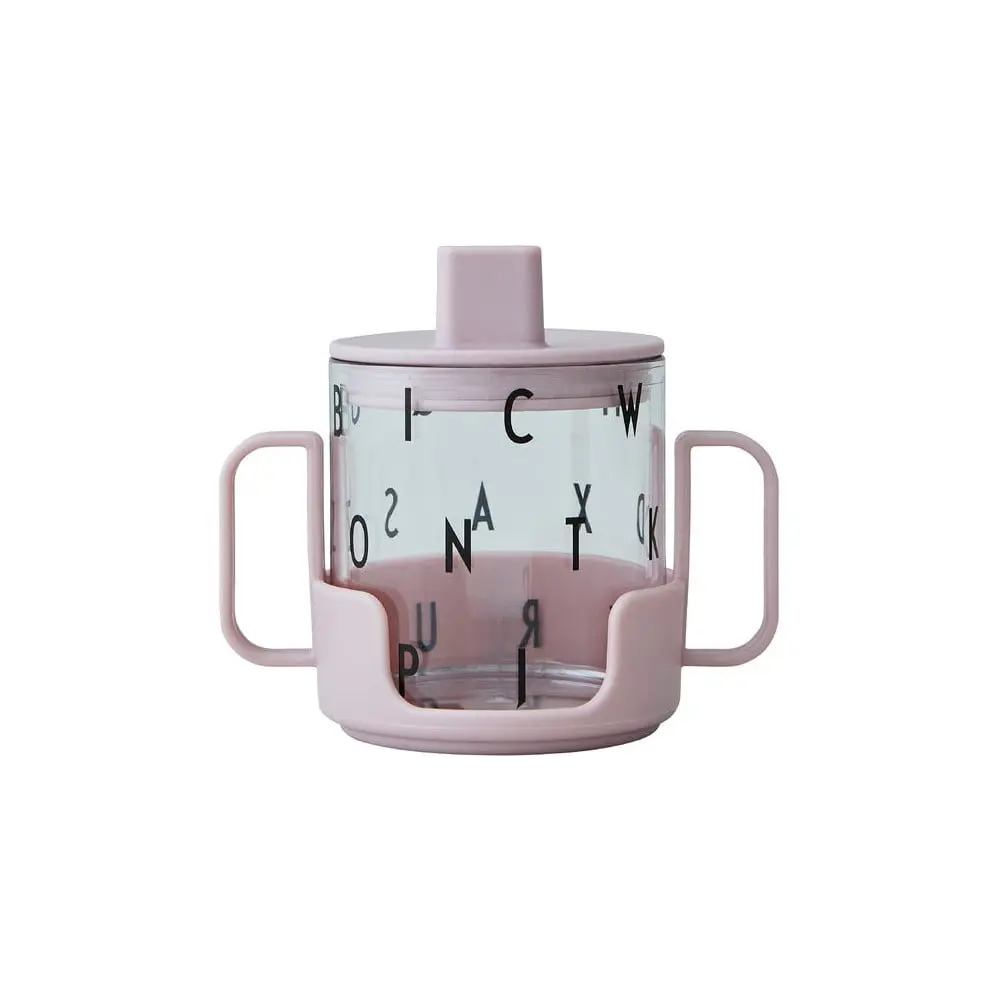 Růžový dětský hrnek Design Letters Grow With Your Cup